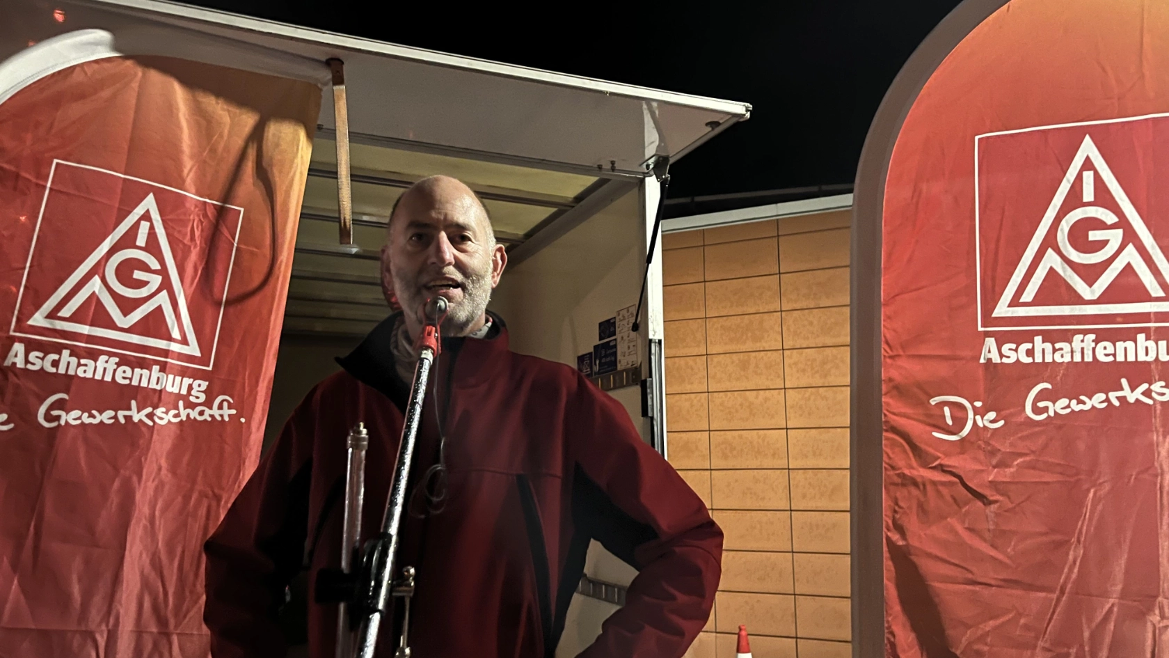 Warnstreik bei Bosch Rexroth Werk 1 udn Gießerei in Lohr