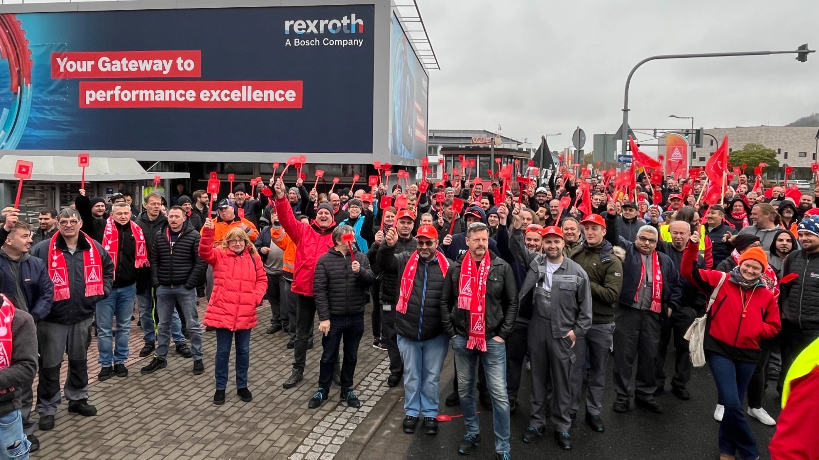 Warnstreik bei der Bosch Rexroth AG
