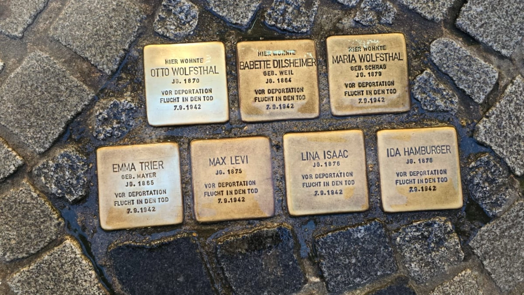 Aktive reinigen Stolpersteine