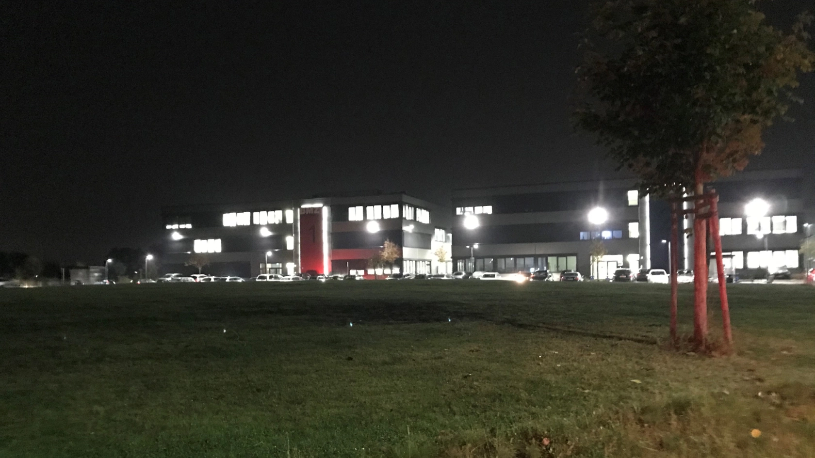 Der Standort der BMZ in der Zeche Gustav in Karlstein in den frühen Morgenstunden.