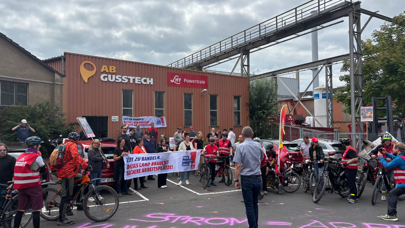 Die Flamme der Solidarität reist durch den Spessart