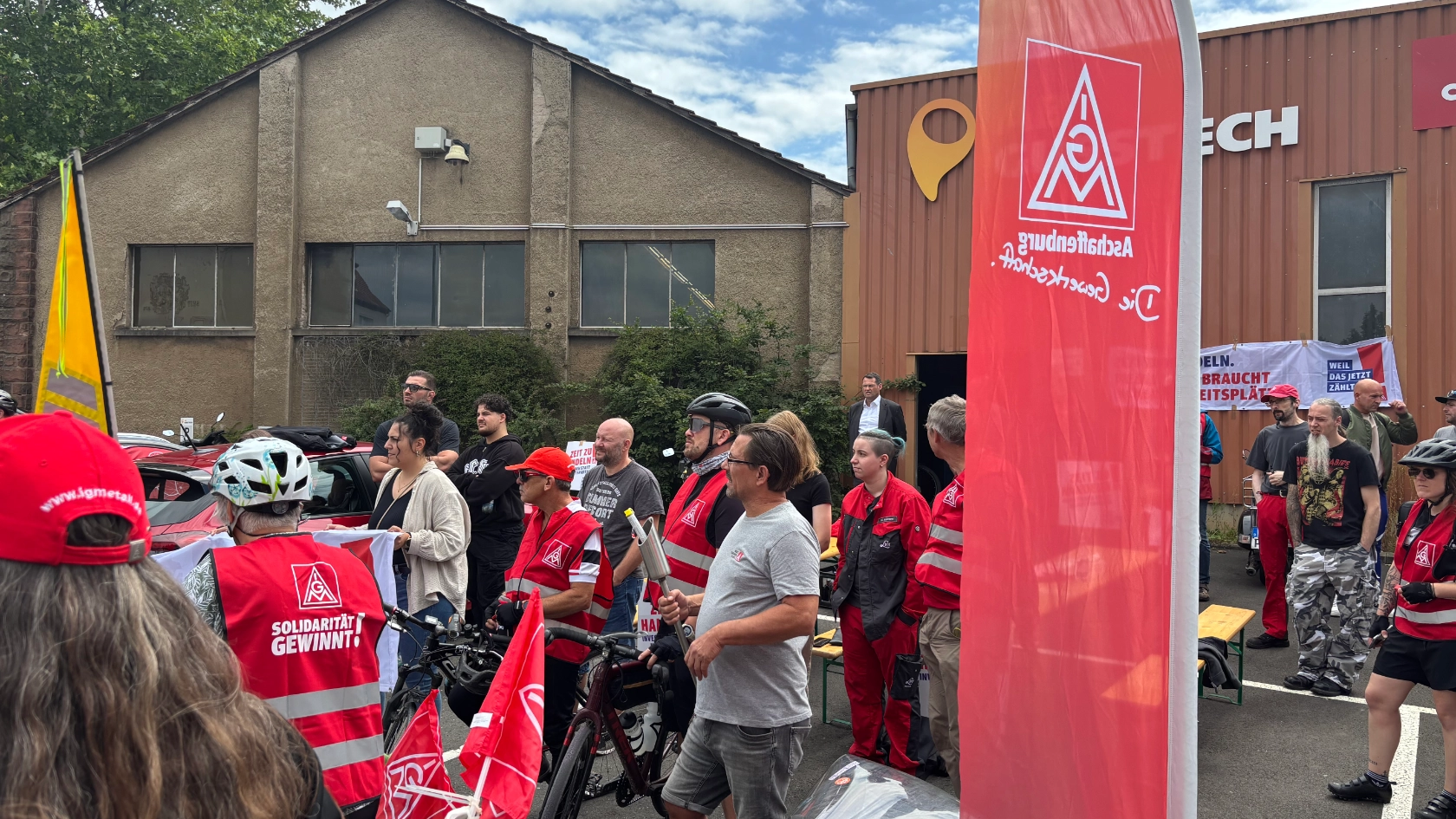 Die Flamme der Solidarität reist durch den Spessart