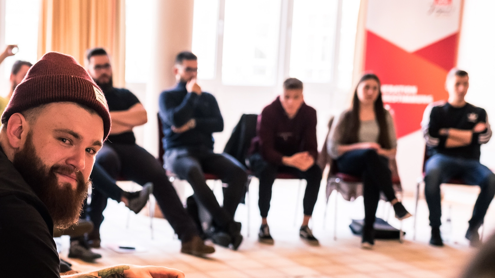 Teilnehmer*innen eines Workshops bei der #GeMit19