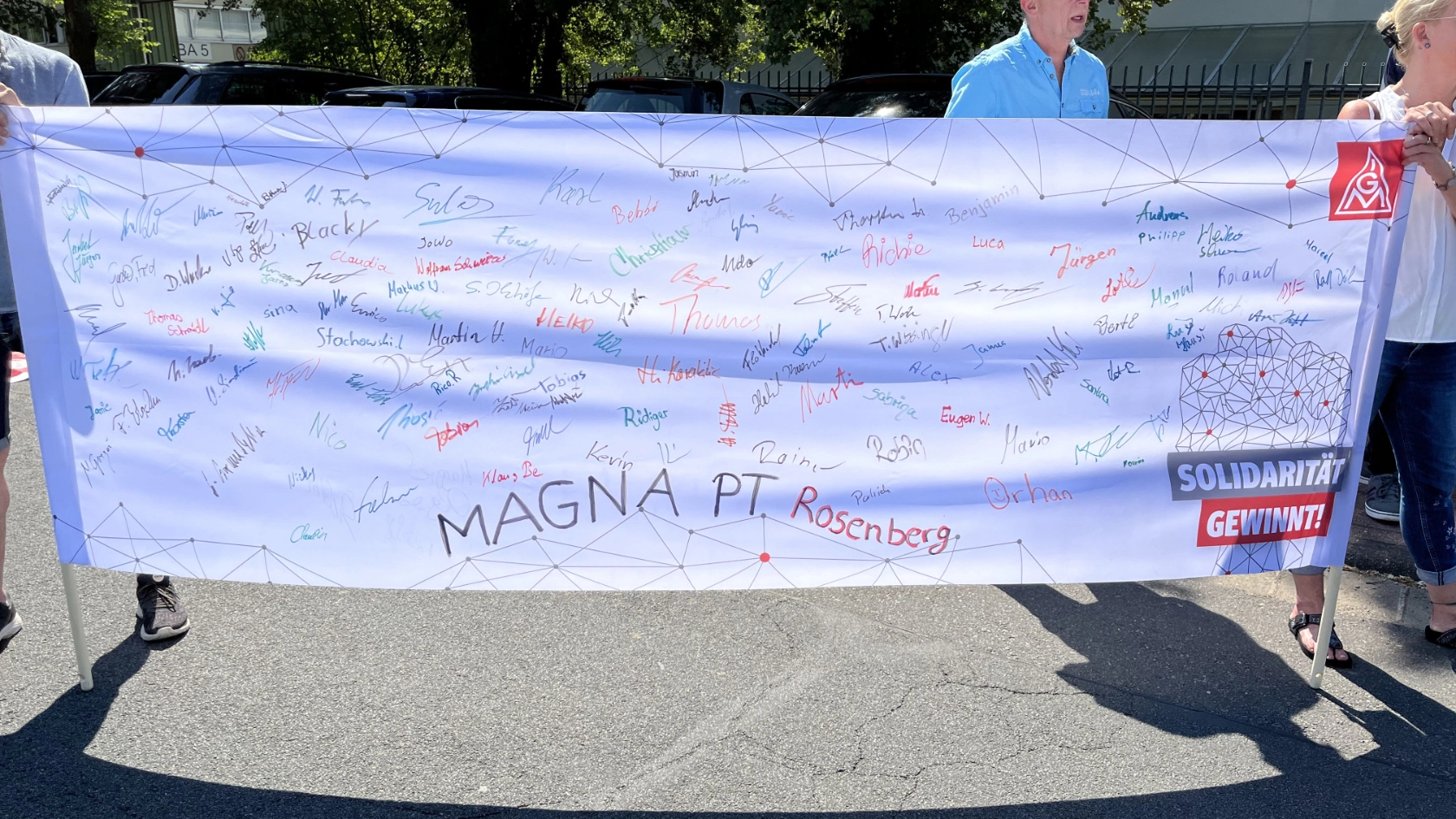 Aktion der Beschäftigten, gemeinsam mit dem Arbeitnehmerrat