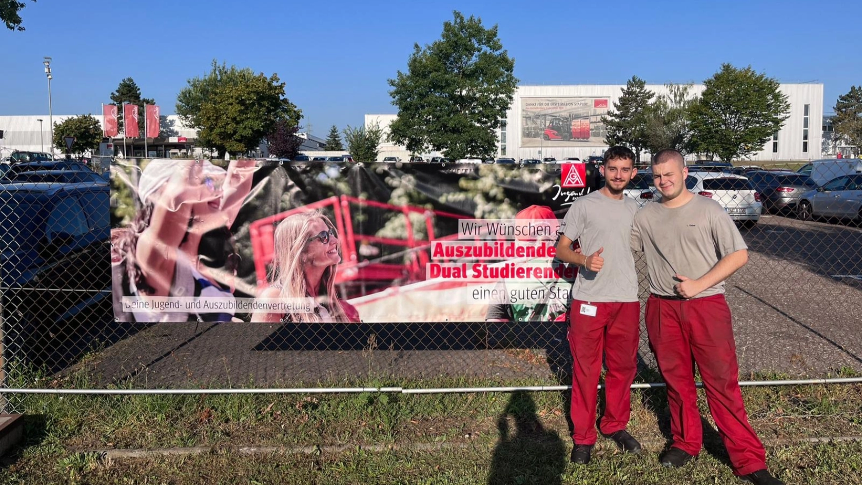 Die neuen Auszubildenden und dual Studierenden bei Linde in Aschaffenburg werden von der Jugend- & Auszubildendenvertretung begrüßt