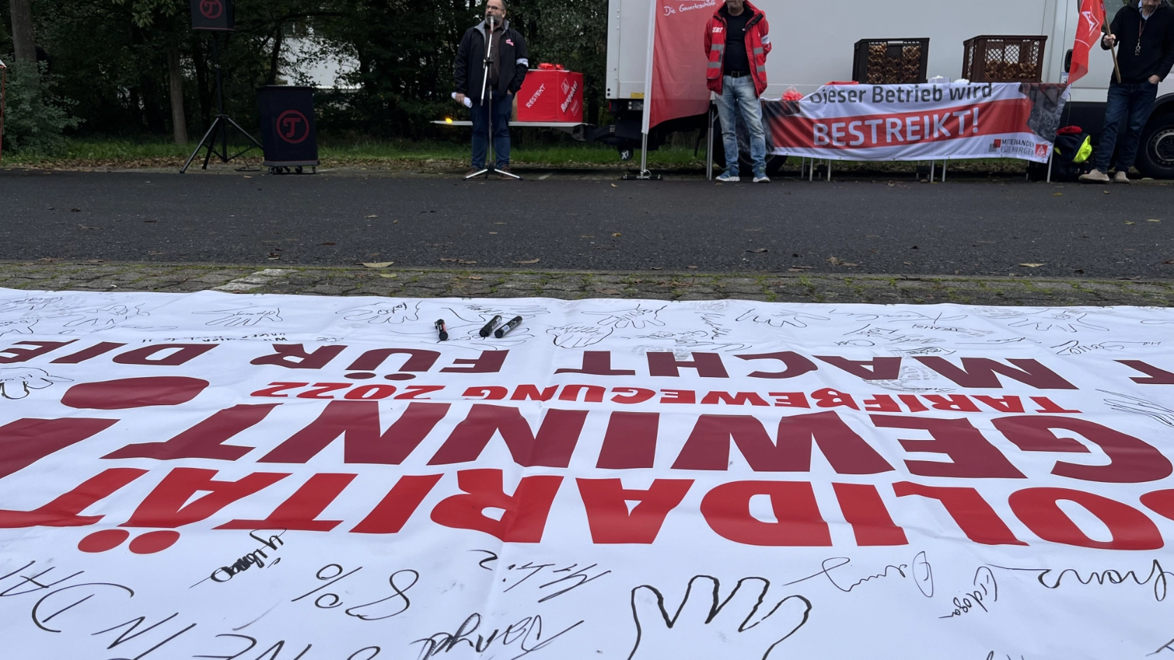 Warnstreik für 8% bei SAF-Holland in Keilberg