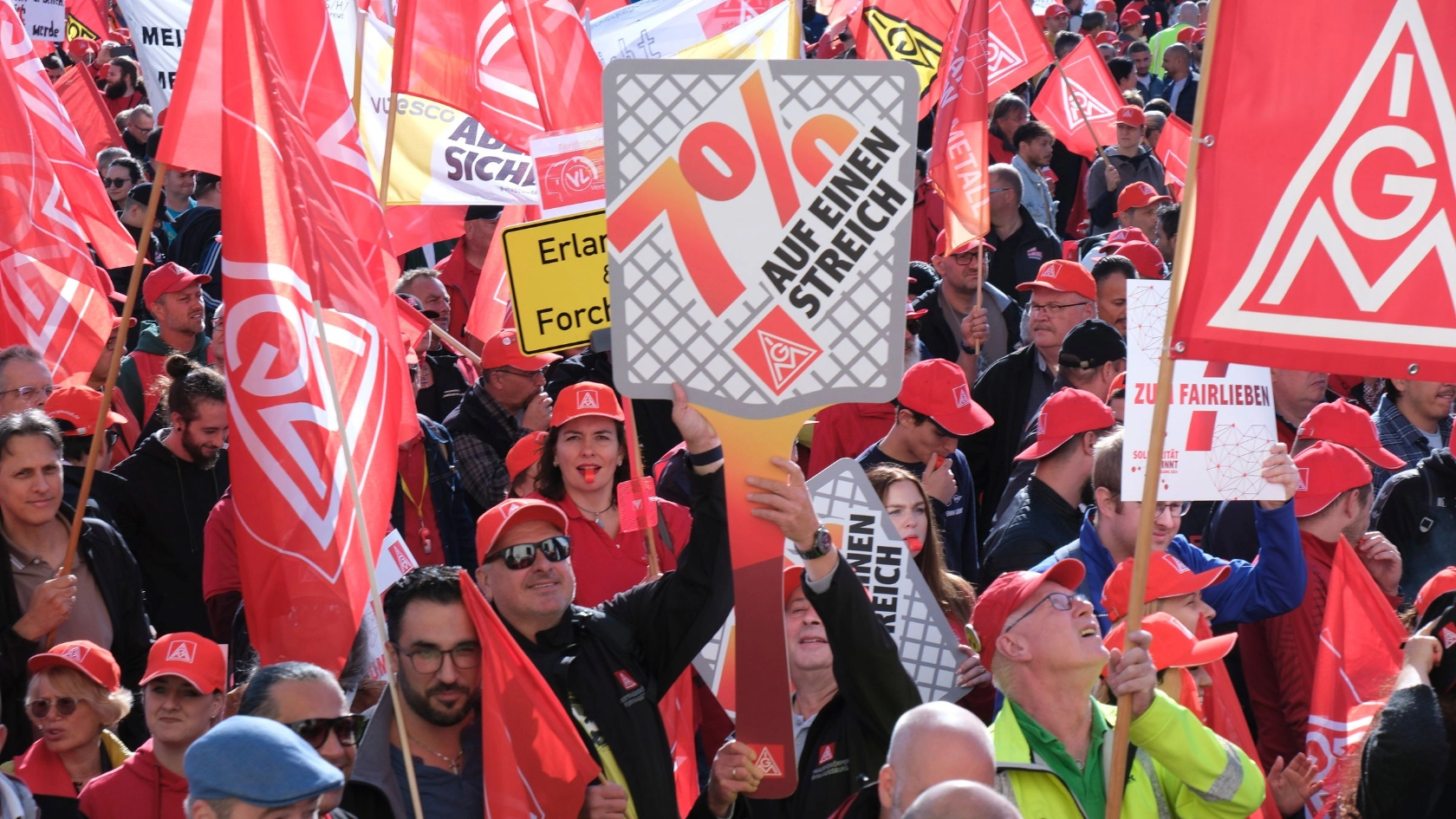 Tarifauftakt in die Metall-Tarifrunde 2024 am 11. September in München.