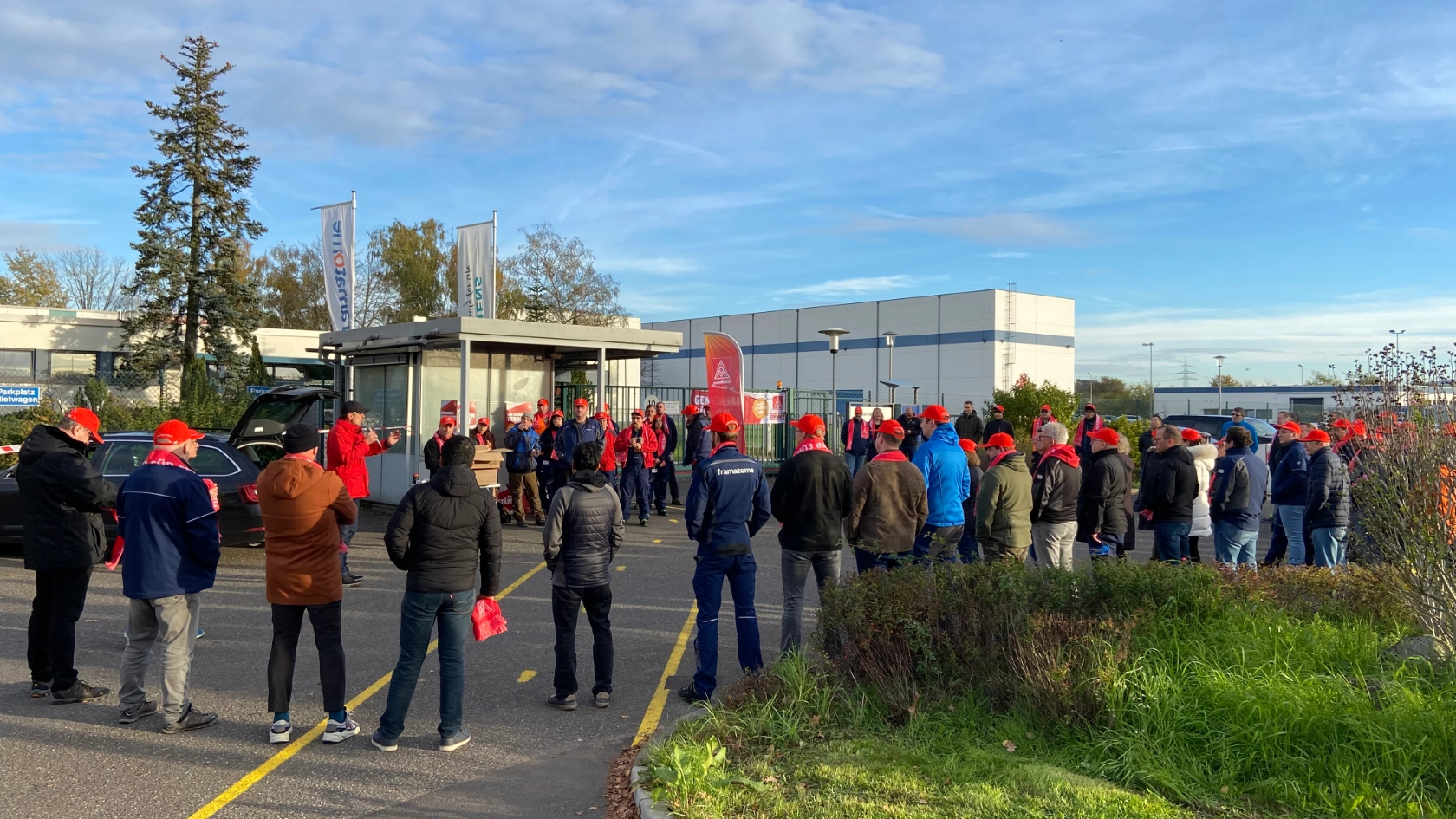 Warnstreik bei Framatome am 15.11. im Rahmen der Tarifrunde M+E 2022