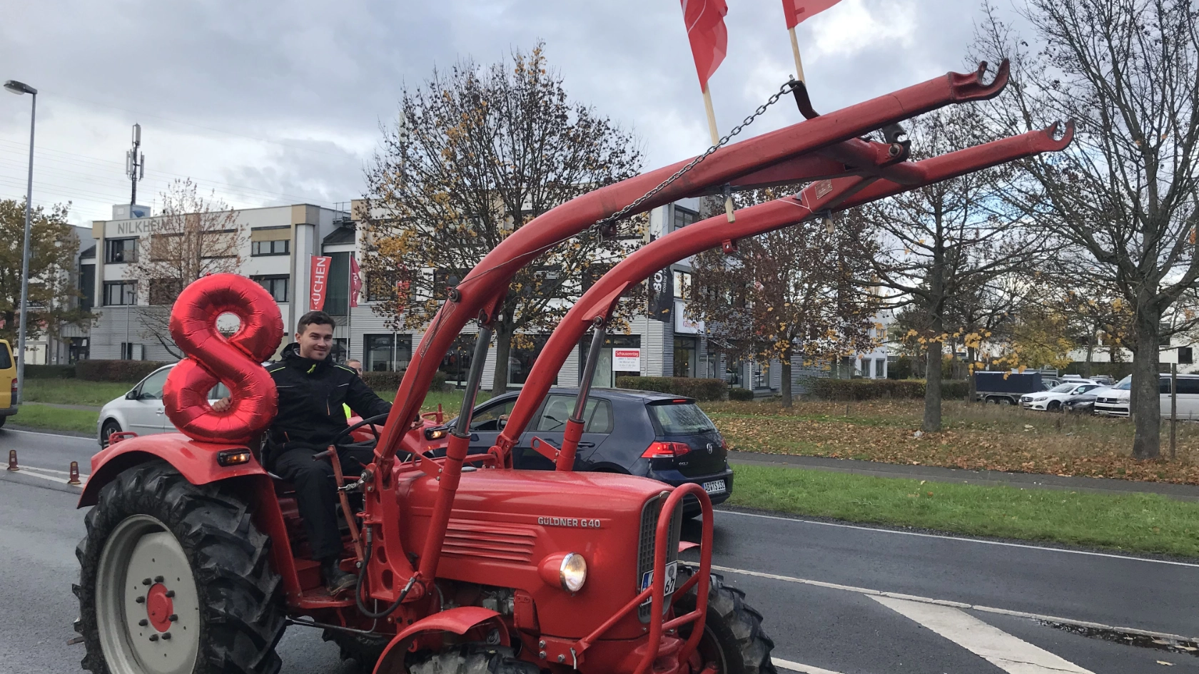 Warnstreik in Nilkheim mit den Linde-Betrieben, KIM, proplan, ZF Safety und Waldaschaff automotive am 17.11. im Rahmen der Tarifrunde M+E 2022