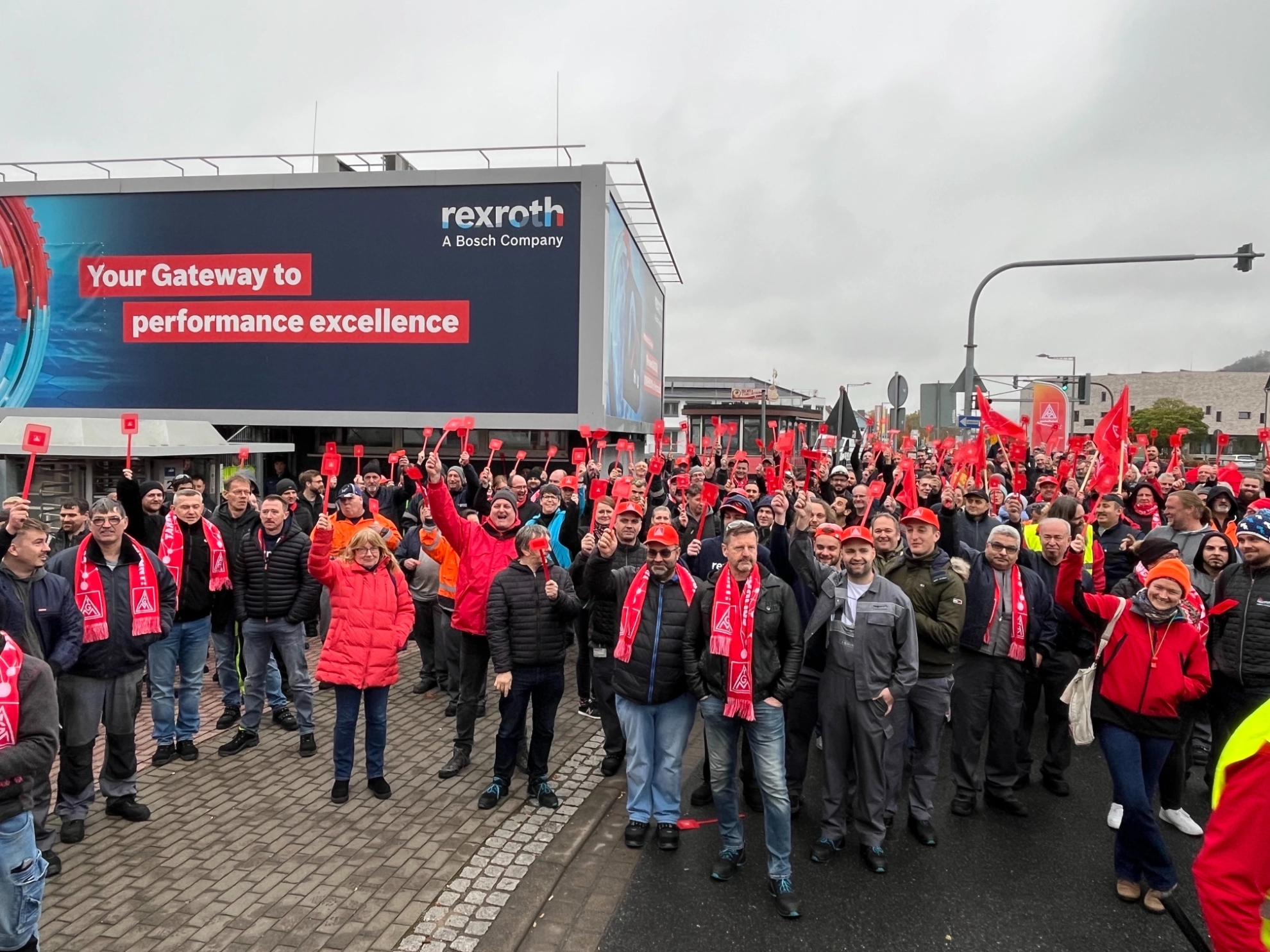 Warnstreik bei der Bosch Rexroth AG