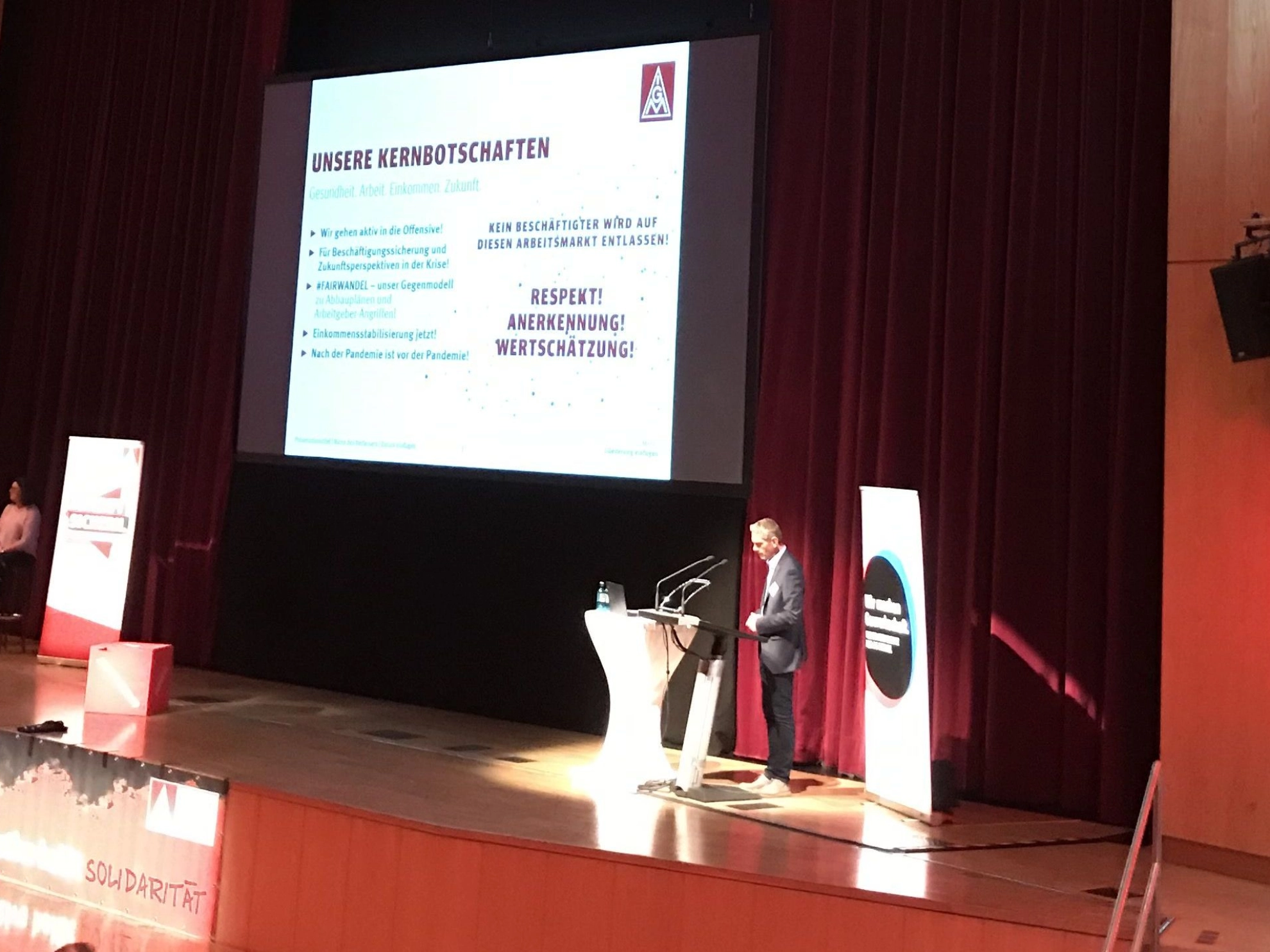 Stadthalle Aschaffenburg bei der Jubilarehrung 2021