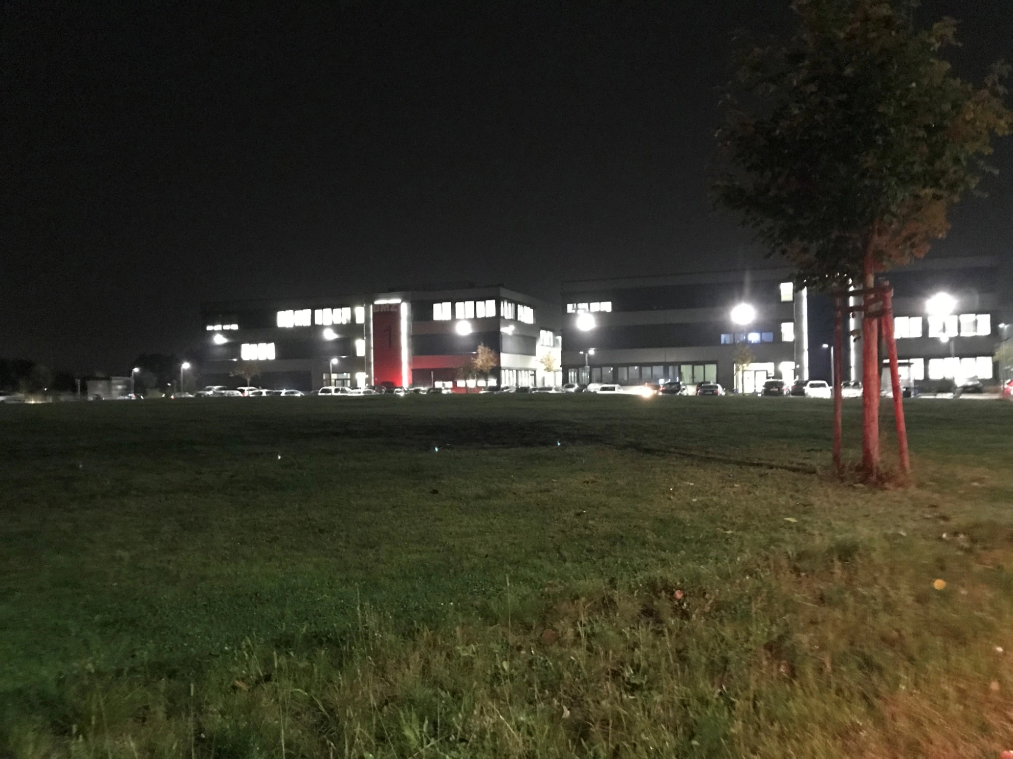 Der Standort der BMZ in der Zeche Gustav in Karlstein in den frühen Morgenstunden.