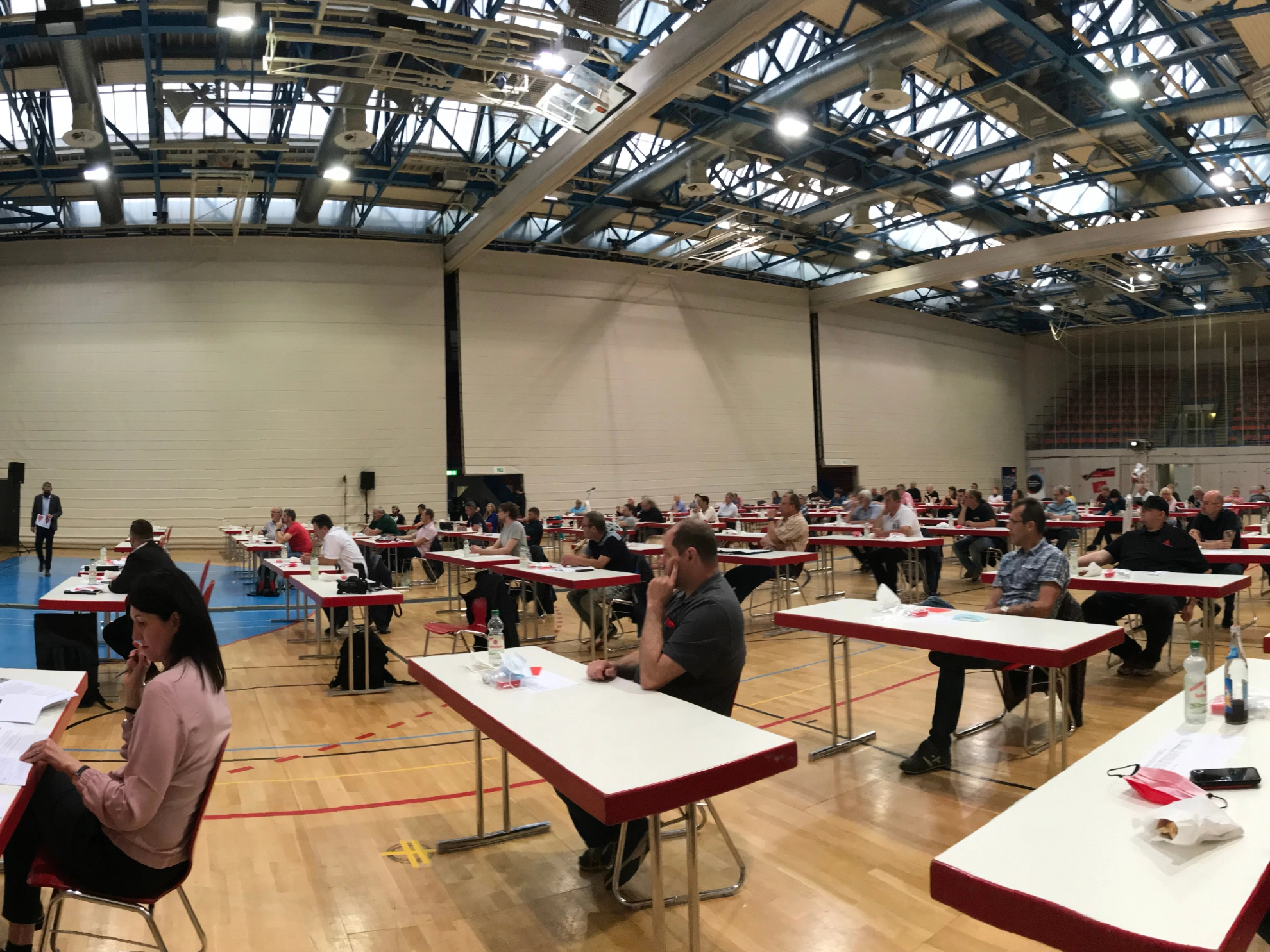 Delegierte auf der Delegiertenversammlung der IG Metall Aschaffenburg am 17.06.2021