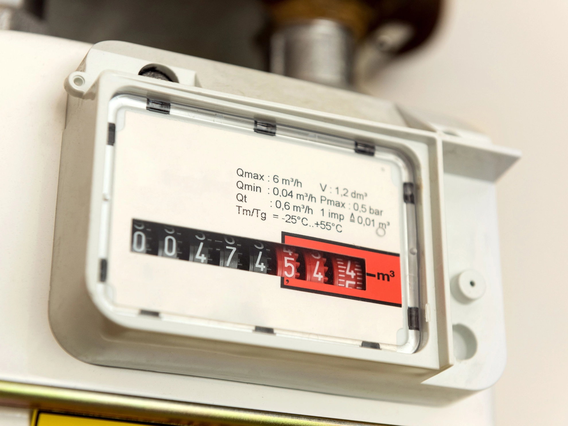 Bild eines Gaszählers