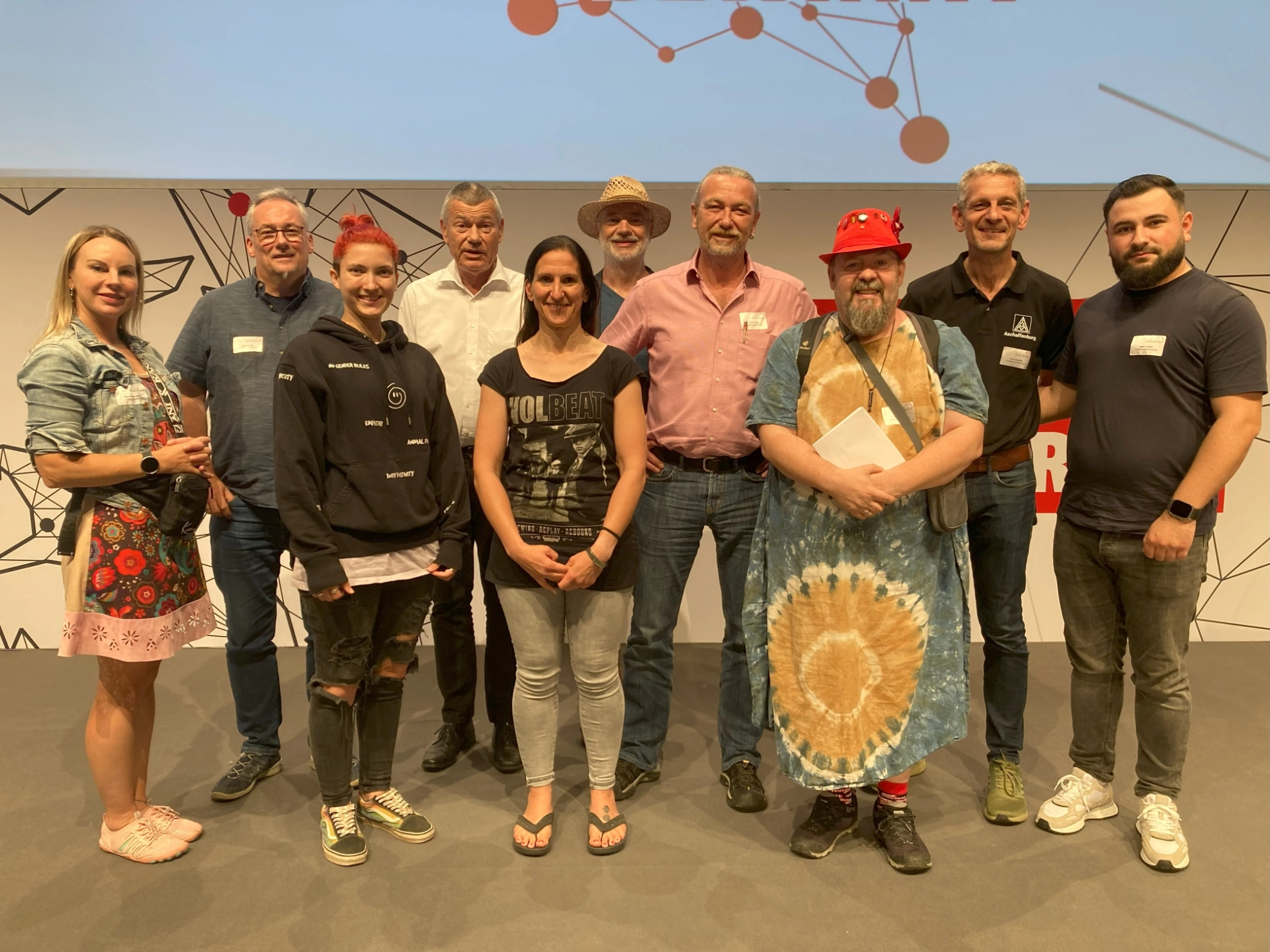 Delegierte der IG Metall Aschaffenburg bei der bayerischen Bezirkskonferenz