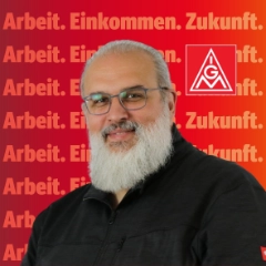 Das Bild Christoph Curs, Gewerkschaftssekretär bei der IG Metall Aschaffenburg