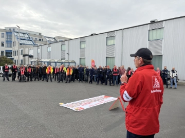 Warnstreiks bei Framatome, Continental Safety Engineering, Bühler Alzenau und sensyMIC am 15.11.
