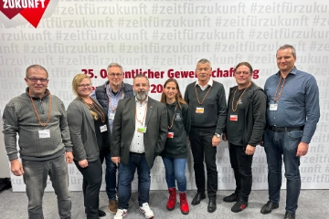 Aschaffenburger*innen auf dem 25. Ordentlichen Gewerkschaftstag in Frankfurt