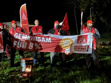 0 Uhr Aktion bei Linde Werk IV in Weilbach