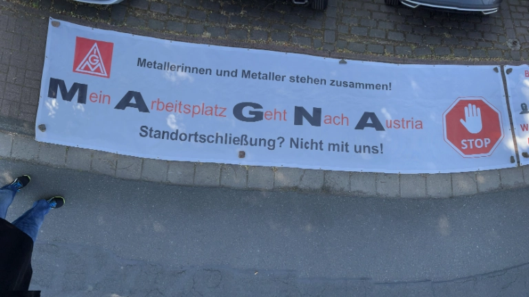 Aktion der Beschäftigten, gemeinsam mit dem Arbeitnehmerrat