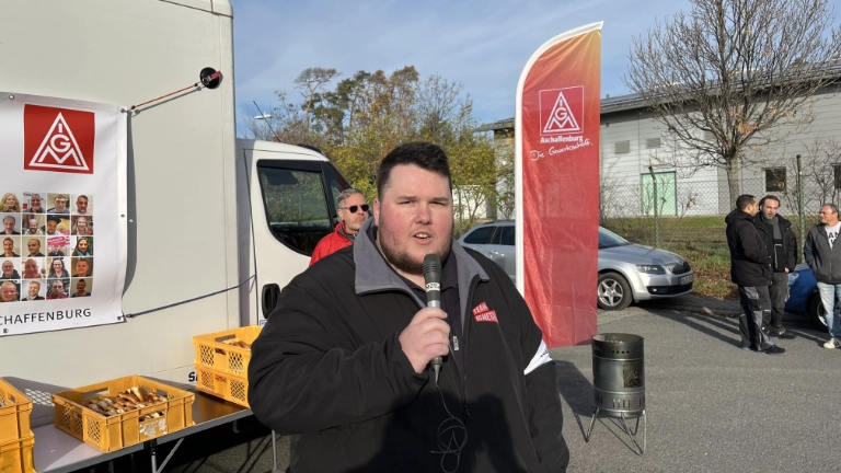 Warnstreik am 03.11. in Alzenau (Bühler, sensyMIC, Continental)