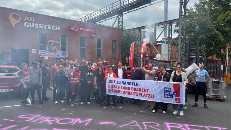 Die Flamme der Solidarität reist durch den Spessart