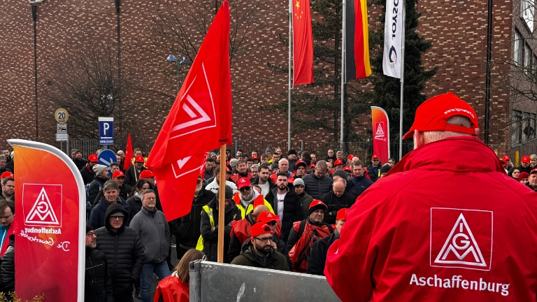Warnstreik bei Joyseon Safety Systems und RSE Aschaffenburg am 25.01.2024