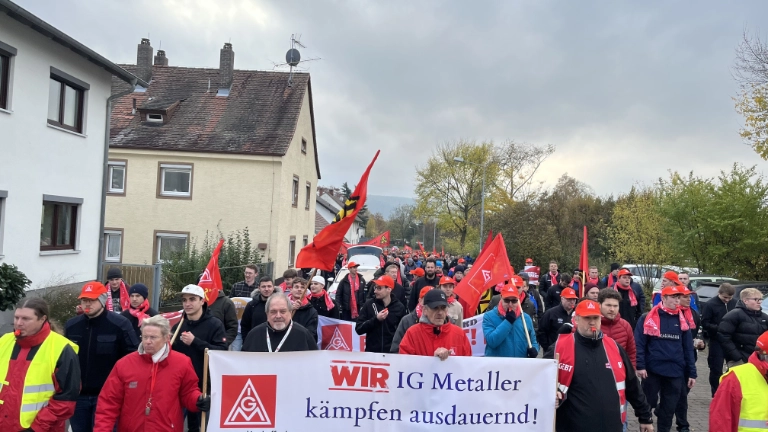 Warnstreik bei WIKA, Ziemann Holvrieka und KUKA Industries am 14.11. im Rahmen der Tarifrunde M+E 2022