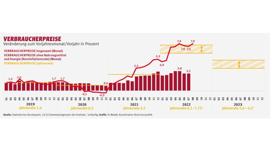Entwicklung der Verbraucherpreise, insbesondere unter Bezug auf Energie- und Nahrungsmittelpreise